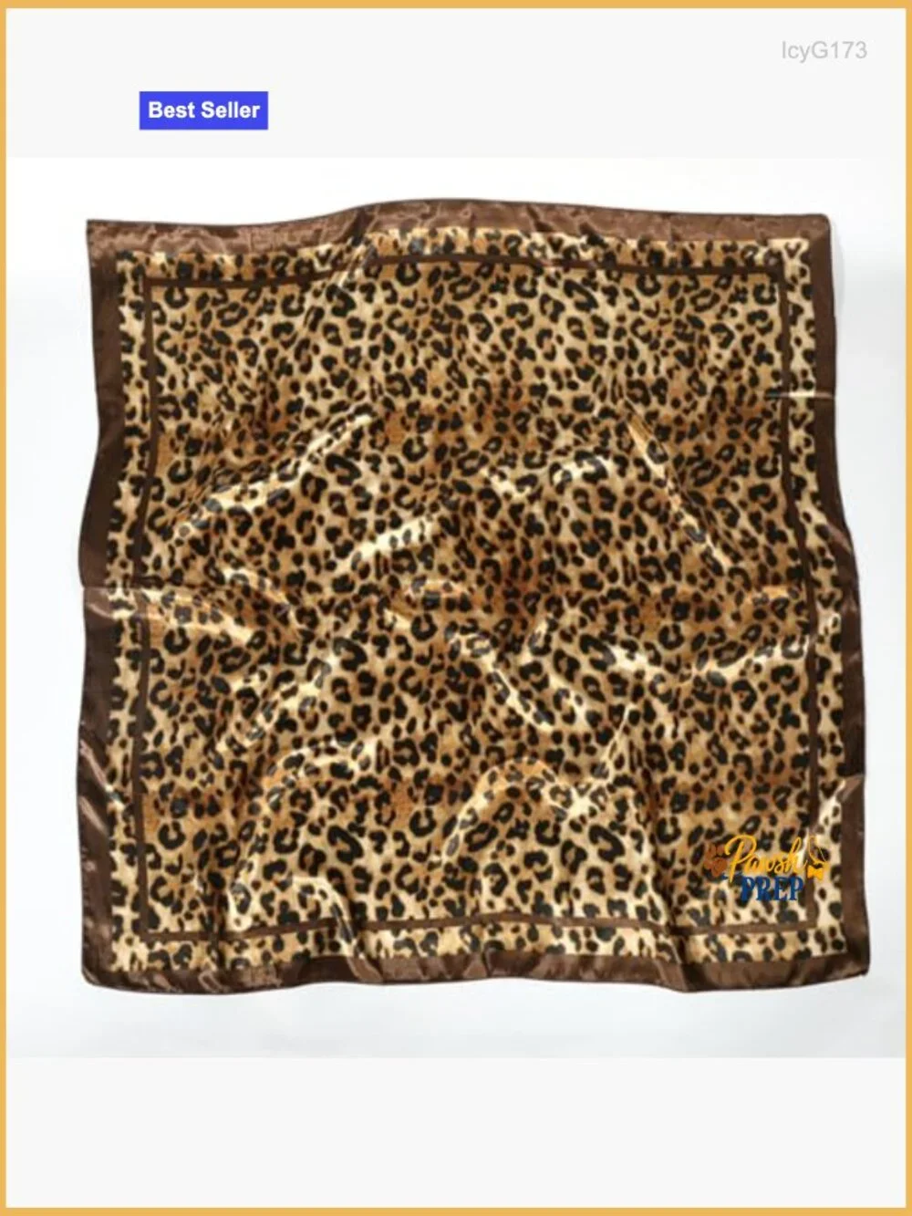 Silk-like Square Scarf 35in Multifunctional Hair Neck Bag Scarf Bandana